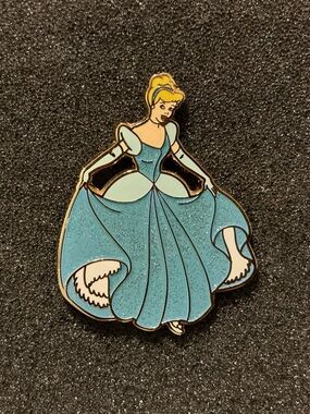 Disney Cinderella Sparkle Dress Pin Princess Enamel Pin Trading 2002 Rare